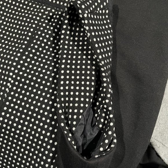 CHARTER CLUB SLEEVELESS A-LINE SHEATH BLACK WHITE WORK EVENT DRESS WOMEN SIZE 4 - Picture 10 of 16